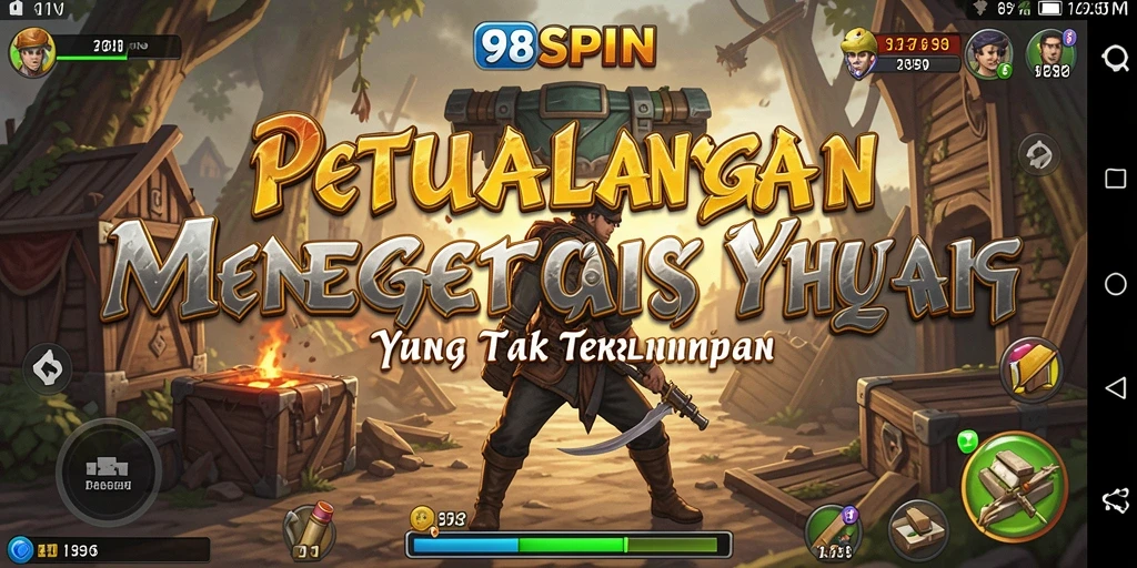 Tampilan gameplay seru dan penuh tantangan dari 98SPIN.
