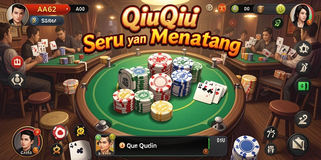 Tangkapan layar menunjukkan gameplay QiuQiu yang mendebarkan.