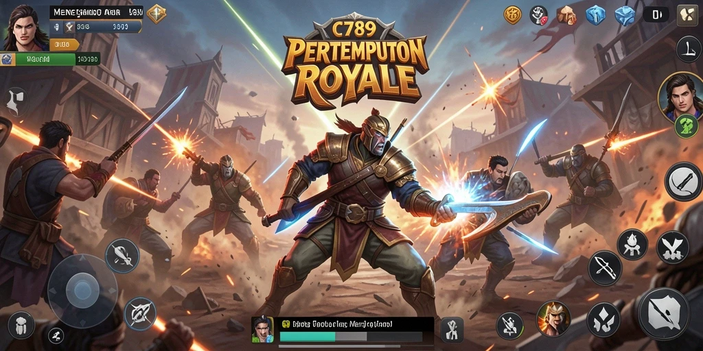 Gambaran menarik dari gameplay seru di C789 Battle Royale.