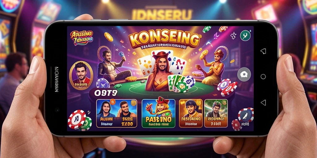 Tangkapan layar menunjukkan gameplay seru di IDNSERU dengan fitur Kasino yang menarik.