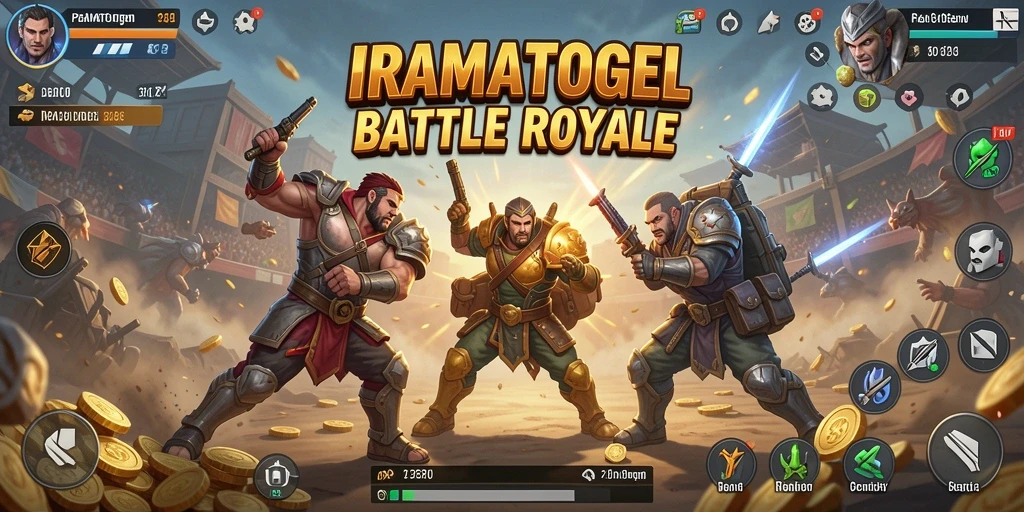 Tampilan gameplay Battle Royale yang menegangkan dan strategis.