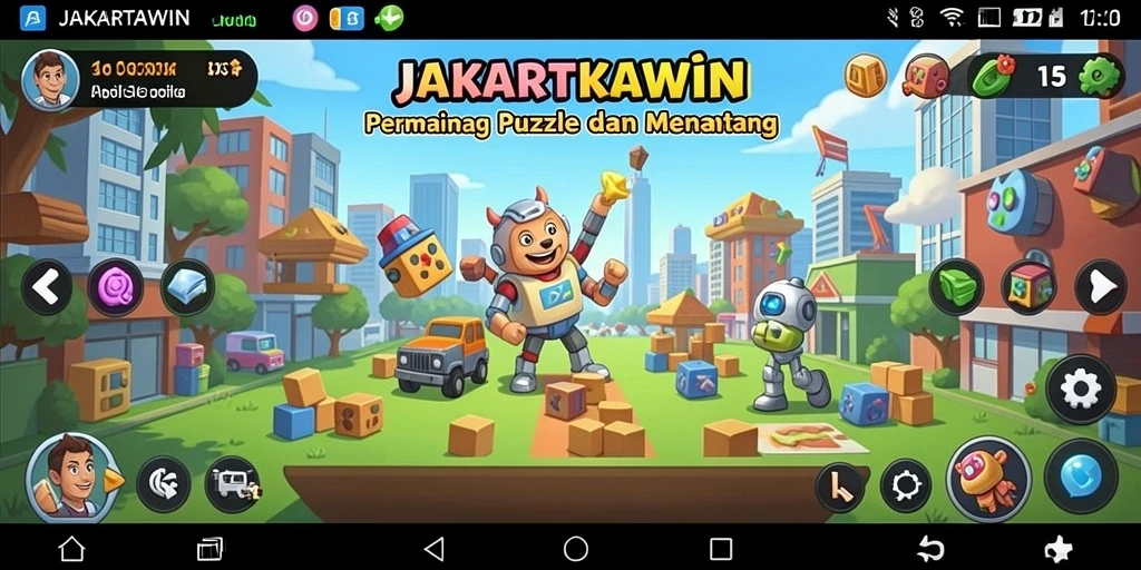 Tampilan gameplay seru dan menantang dari JAKARTAWIN.