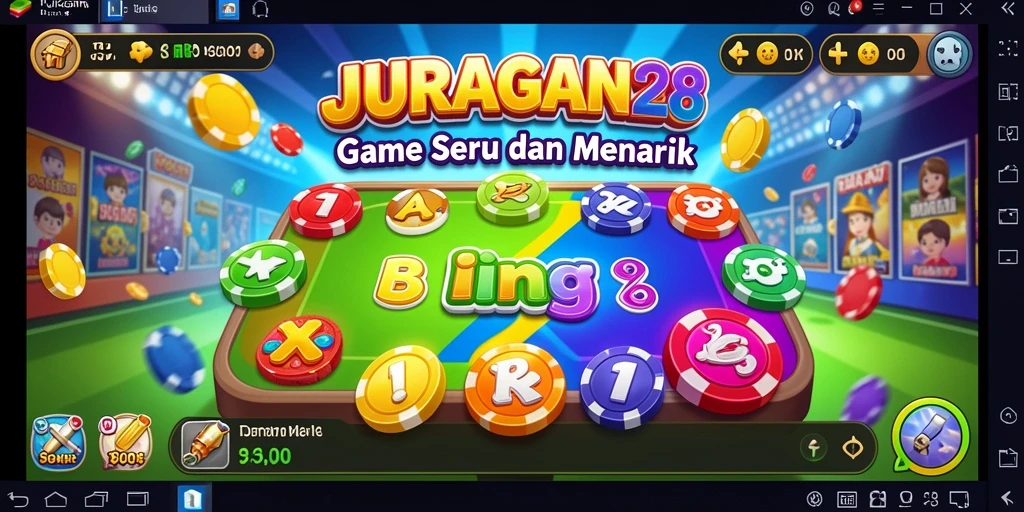 Tampilan gameplay JURAGAN28 saat pemain aktif bermain Bingo.
