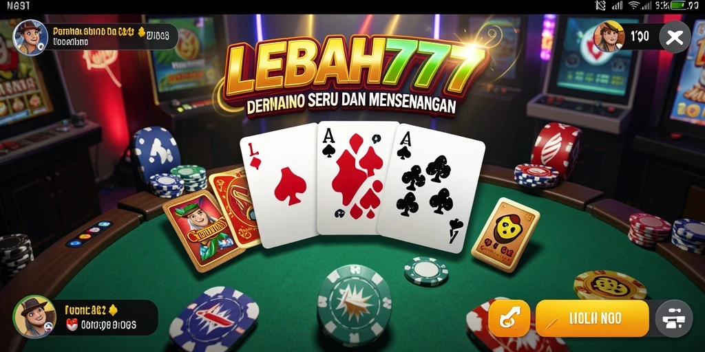 Tangkapan layar utama LEBAH777 menunjukkan aksi seru permainan Domino.