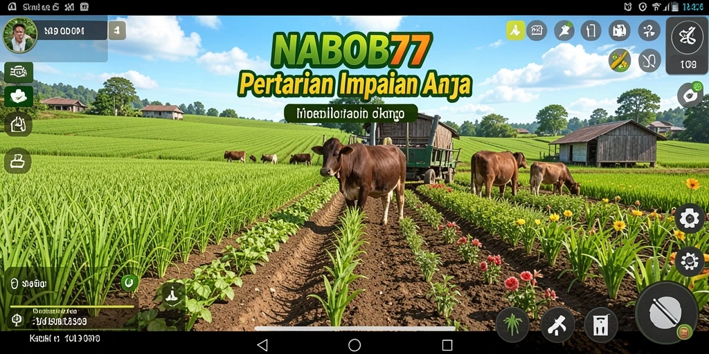 Tampilan gameplay NABOB77 yang menawan dan menarik di dunia pertanian.