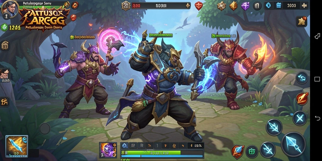 Tampilan gameplay seru dalam RATU303 dengan pertarungan epik.