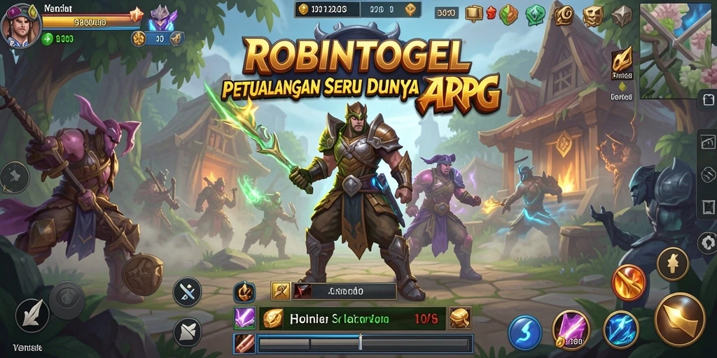 Tangkapan layar gameplay intens saat bertarung di ROBINTOGEL.