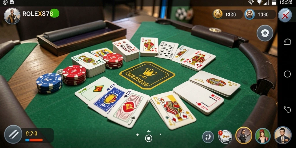 Tampilan gameplay Gaple yang seru dan menarik di ROLEX878.