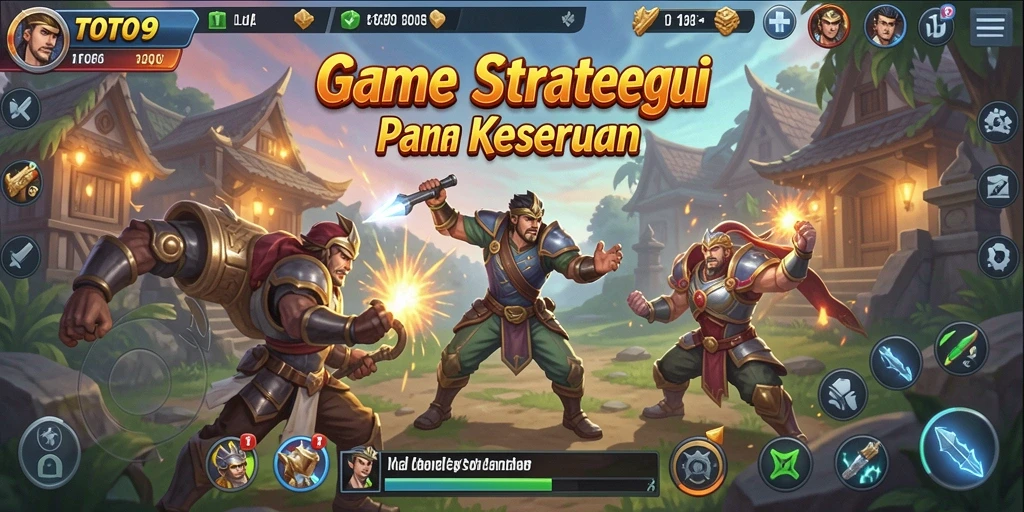 Tampilan gameplay TOTO9 yang menarik dan menantang.