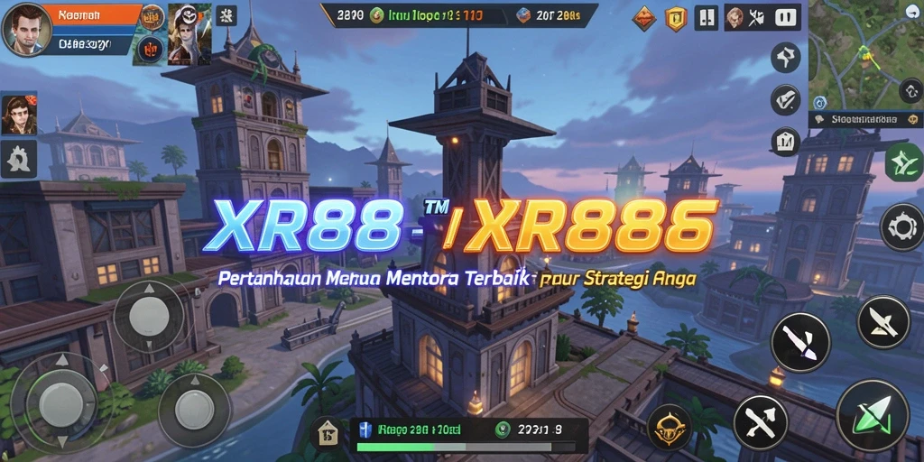 Gameplay mendebarkan XR88 menara pertahanan yang strategis.